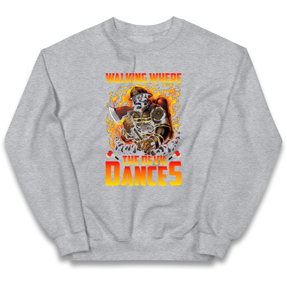 Walking Where The Devil Dances kids sweatshirt