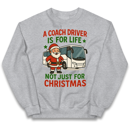 Coach Driver Christmas Kids Jumper