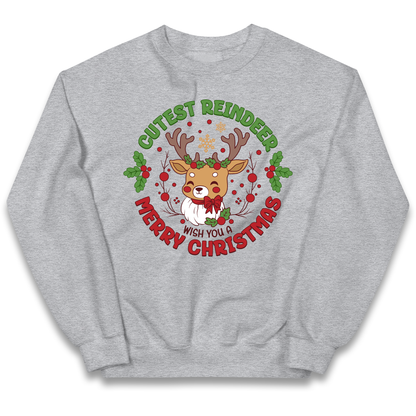 Cutest Reindeer kids sweatshirt