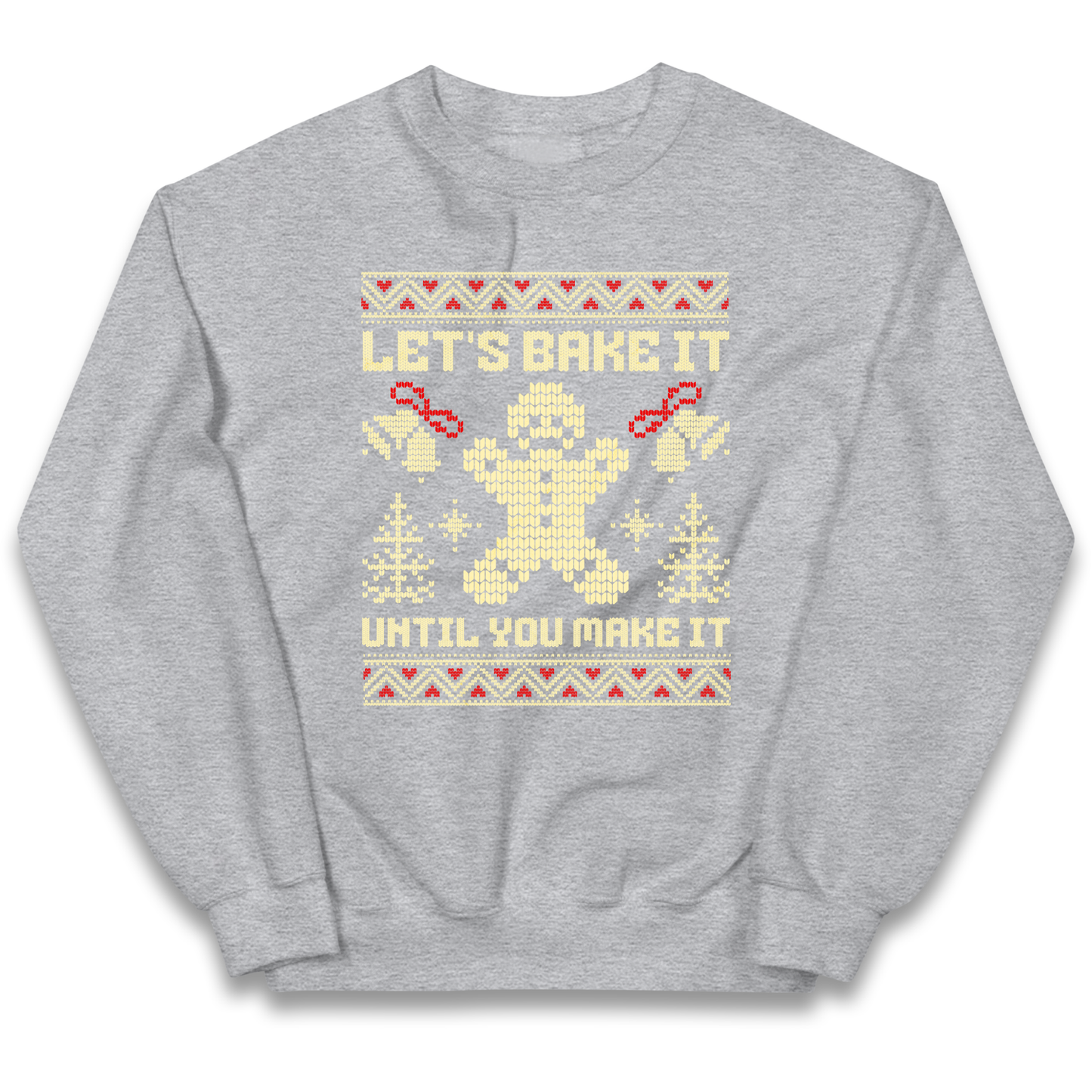 Lets Bake It Until You Make it Christmas kids sweatshirt