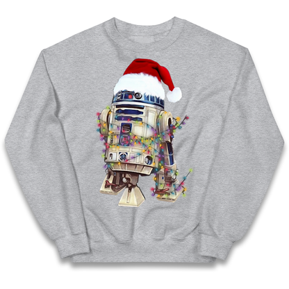 R2D2 Christmas Santa Christmas kids sweatshirt