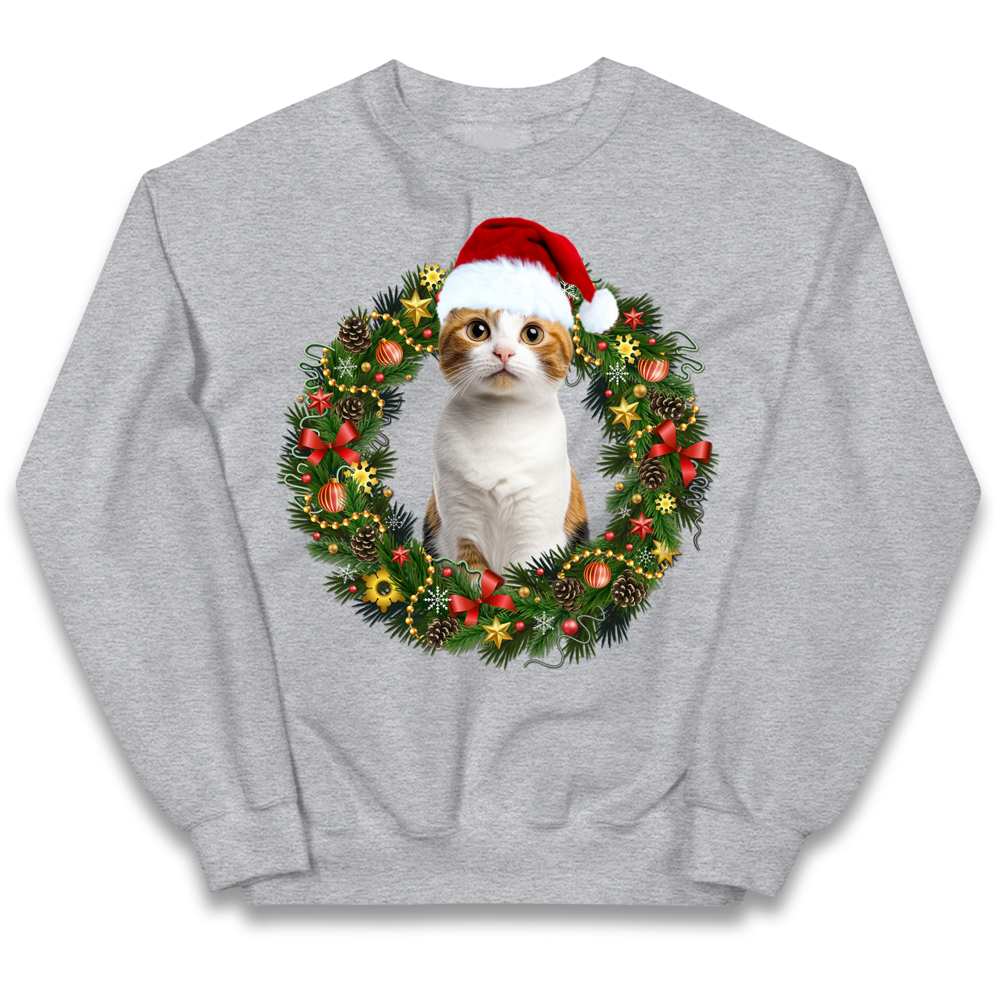 Cat Christmas kids sweatshirt