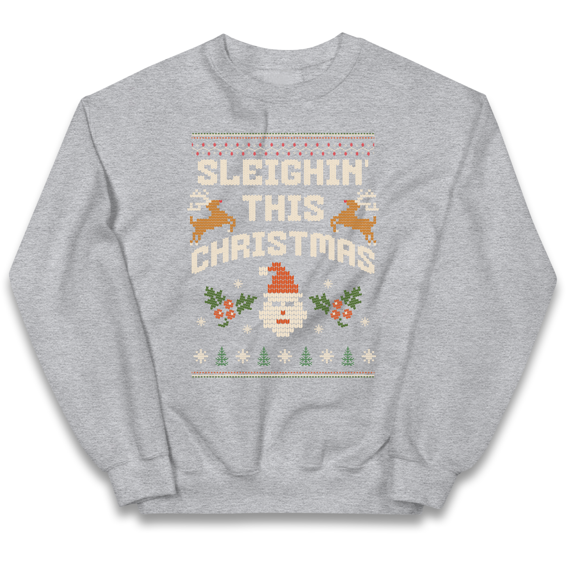 Sleighin This Christmas Christmas kids sweatshirt