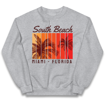 South Beach Miami Florida kids sweatshirt