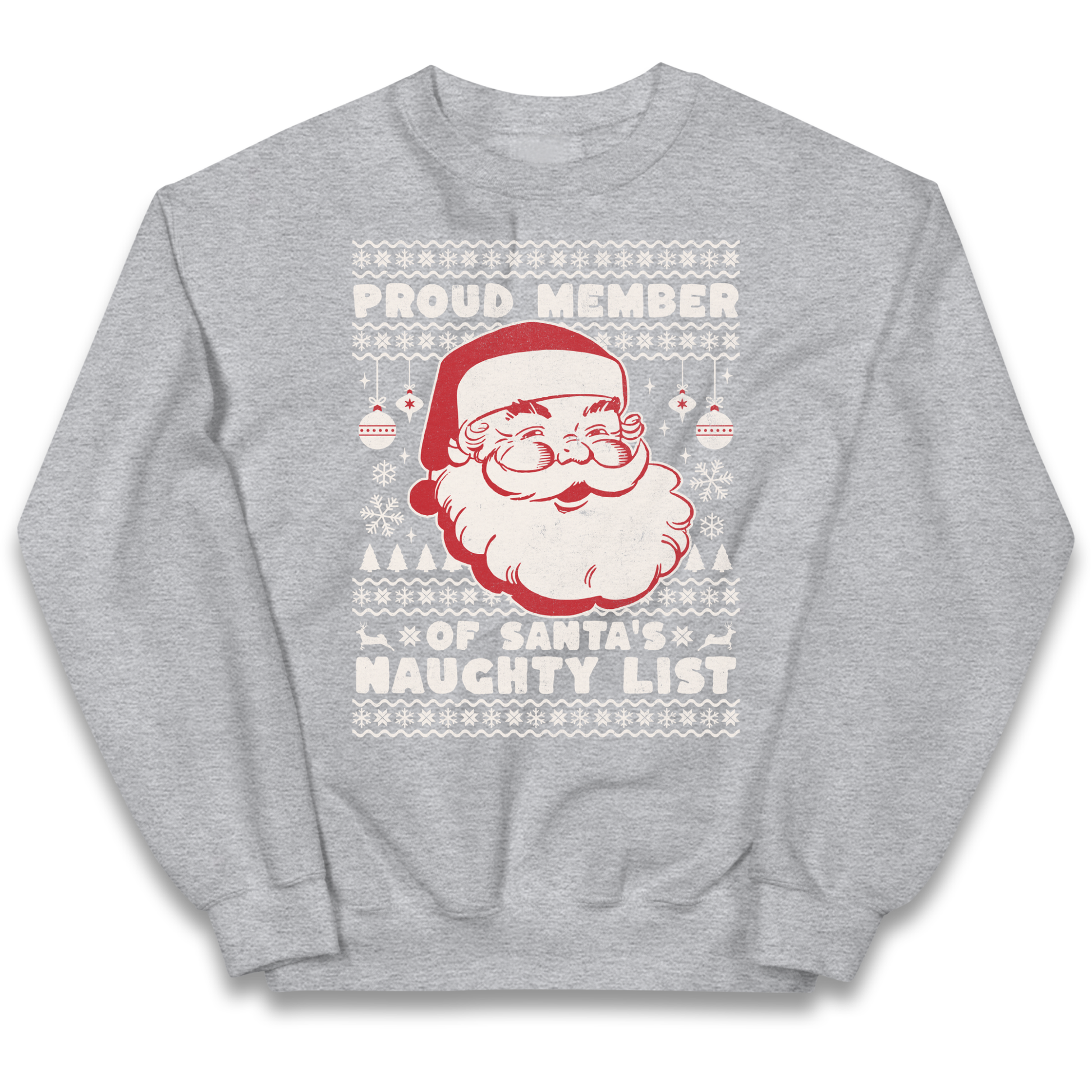Proud Member Of Santas Naughty List Christmas kids sweatshirt