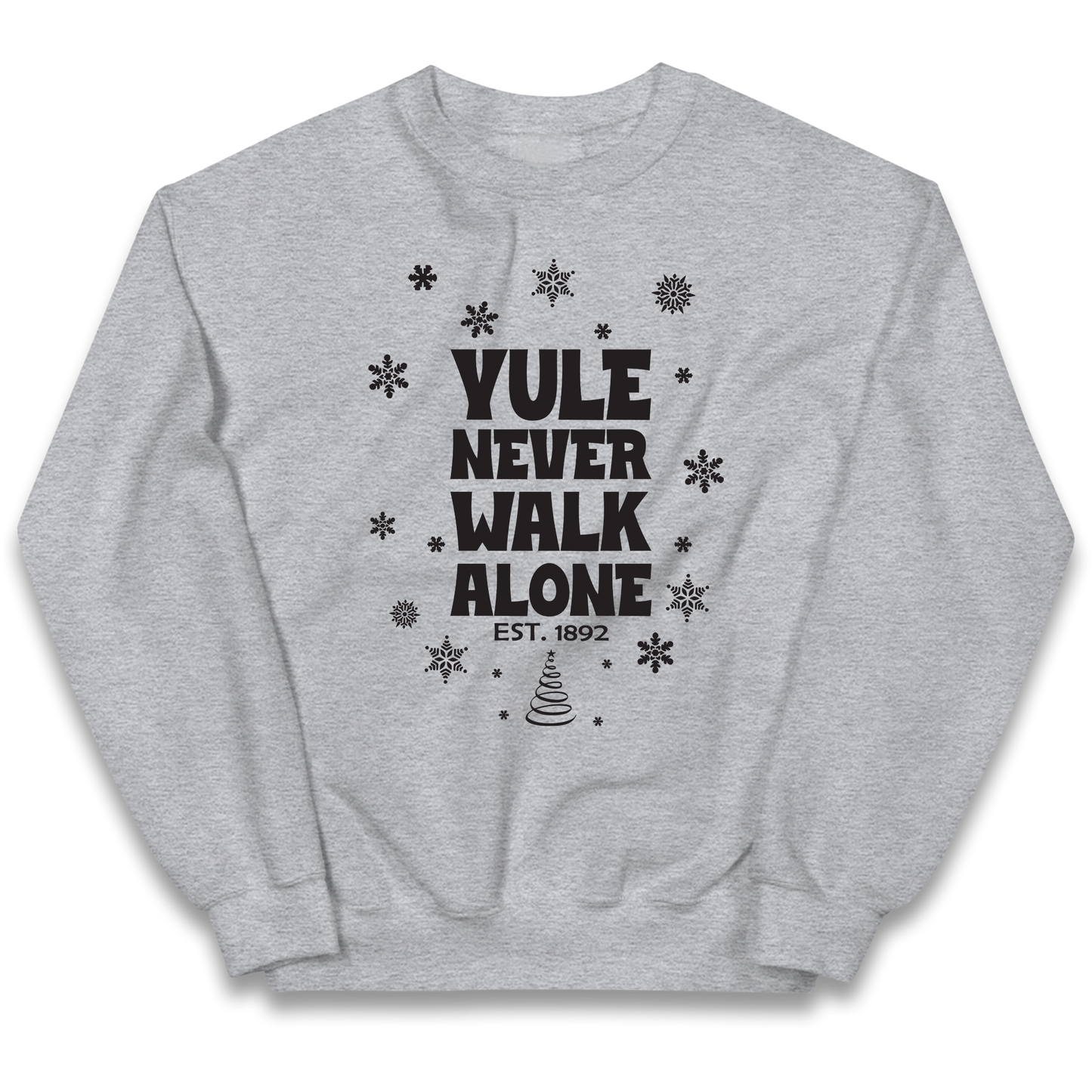Yule Never Walk Alone Liverpool Christmas kids sweatshirt