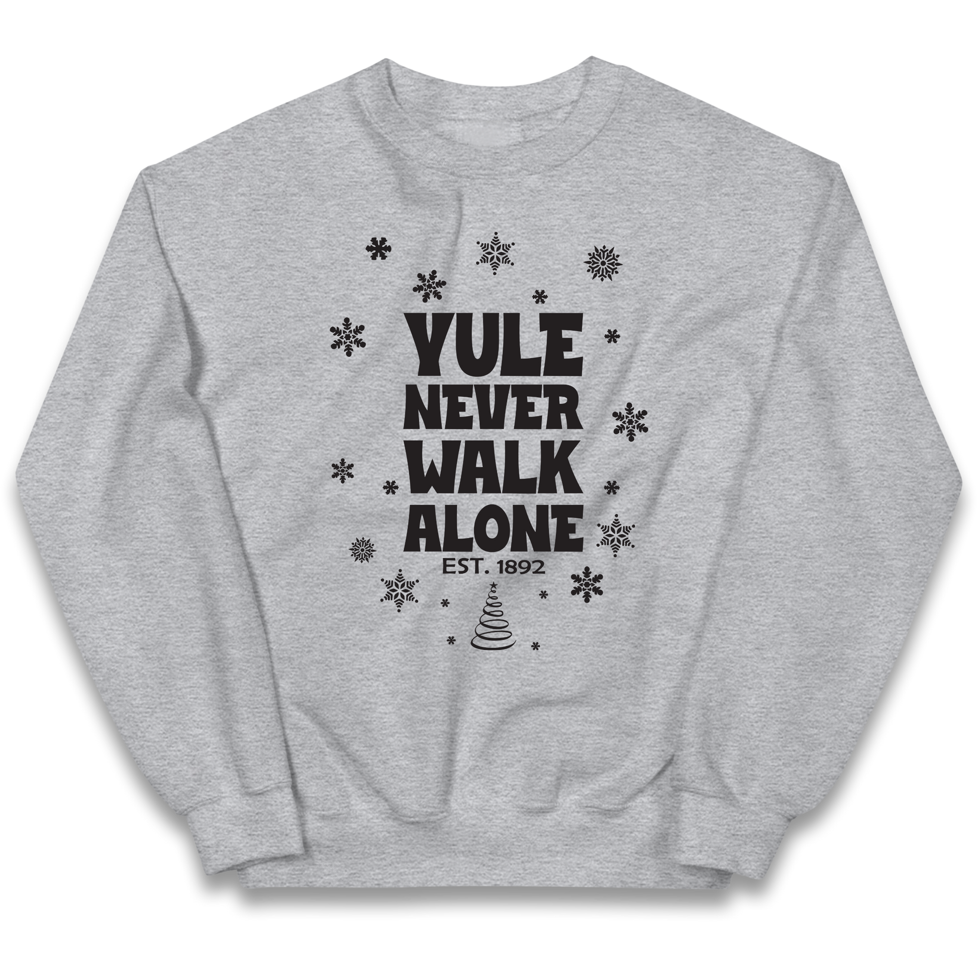 Yule Never Walk Alone Liverpool Christmas kids sweatshirt