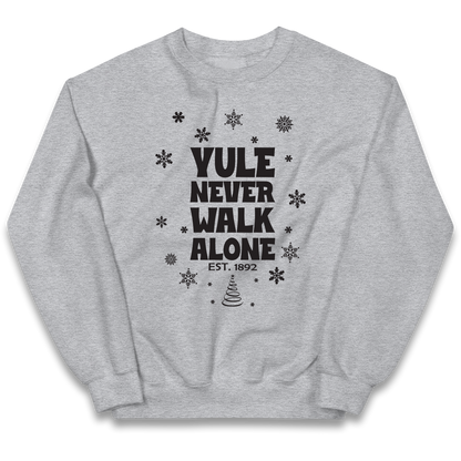 Yule Never Walk Alone Liverpool Christmas kids sweatshirt
