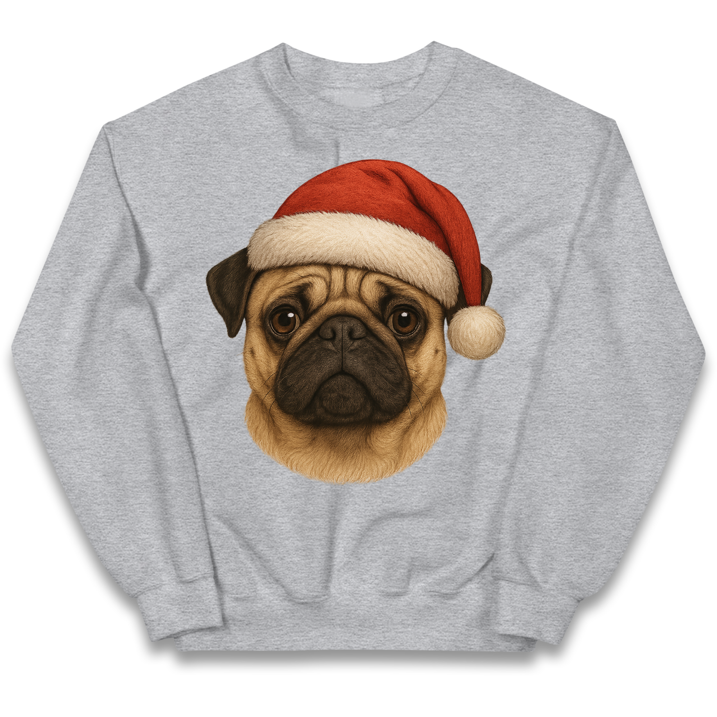 Pug Face Christmas kids sweatshirt
