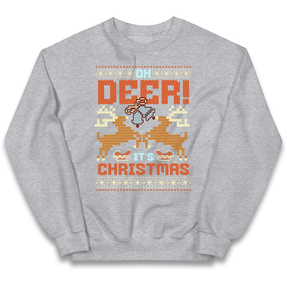 Oh Deer its Christmas kids sweatshirt