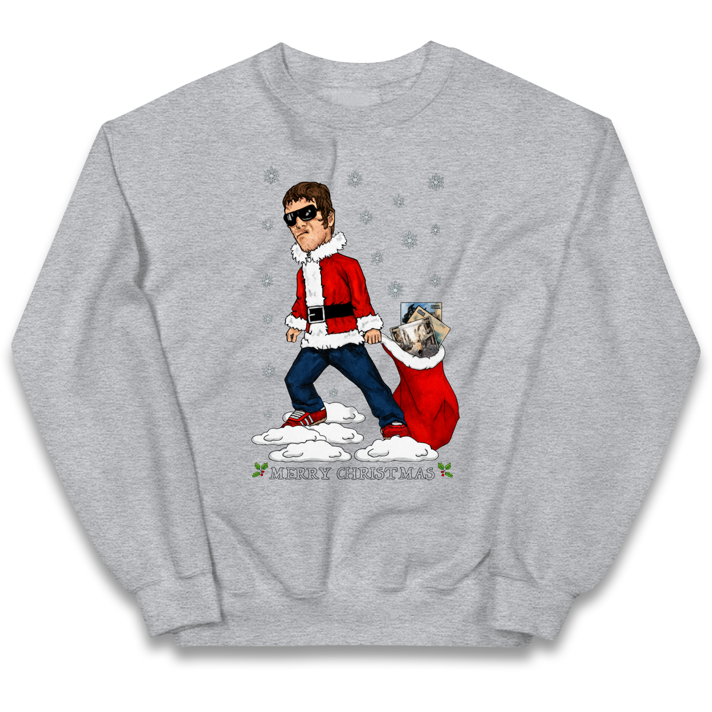 Liam Gallagher Christmas Santa kids sweatshirt