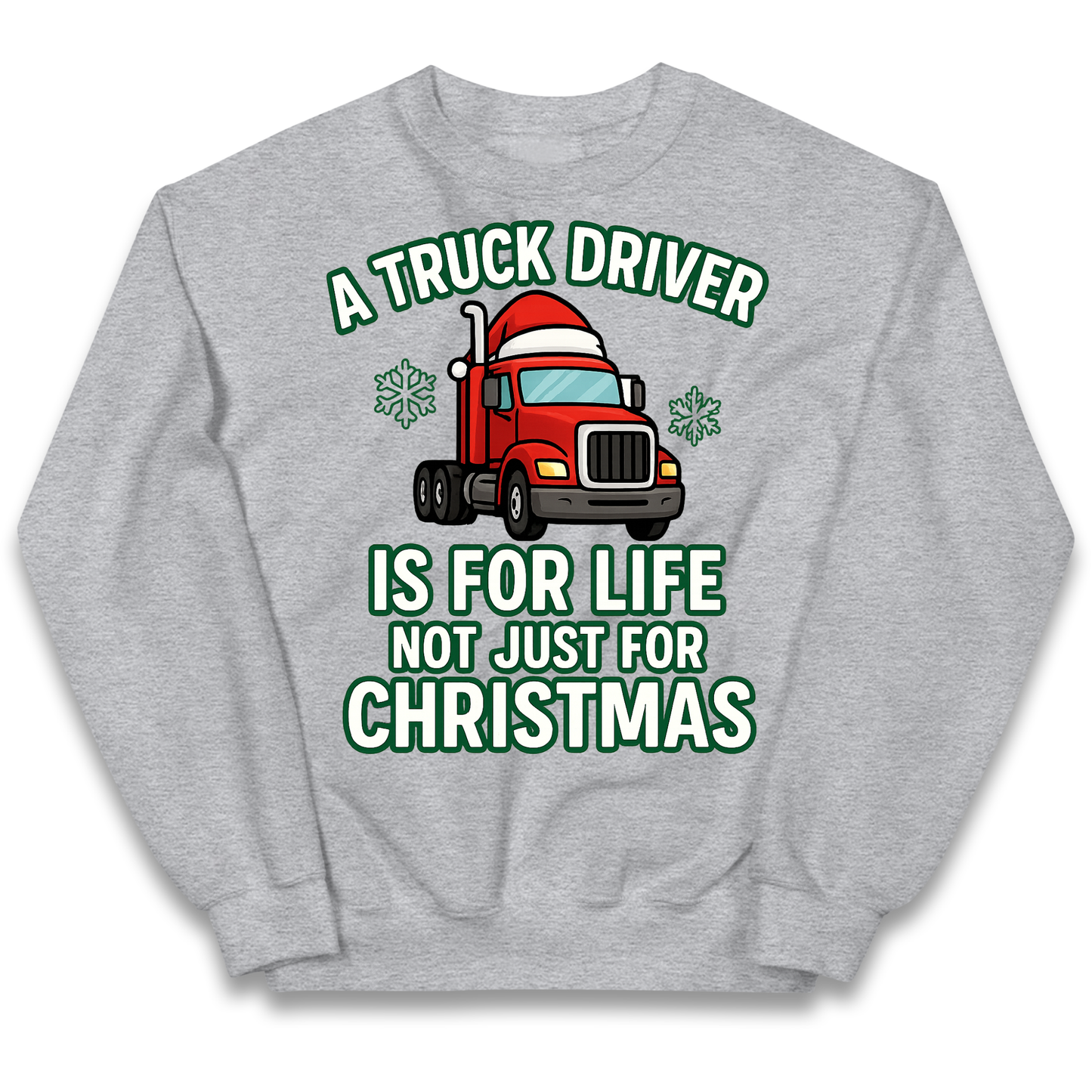 Truck Driver Christmas Kids Jumper