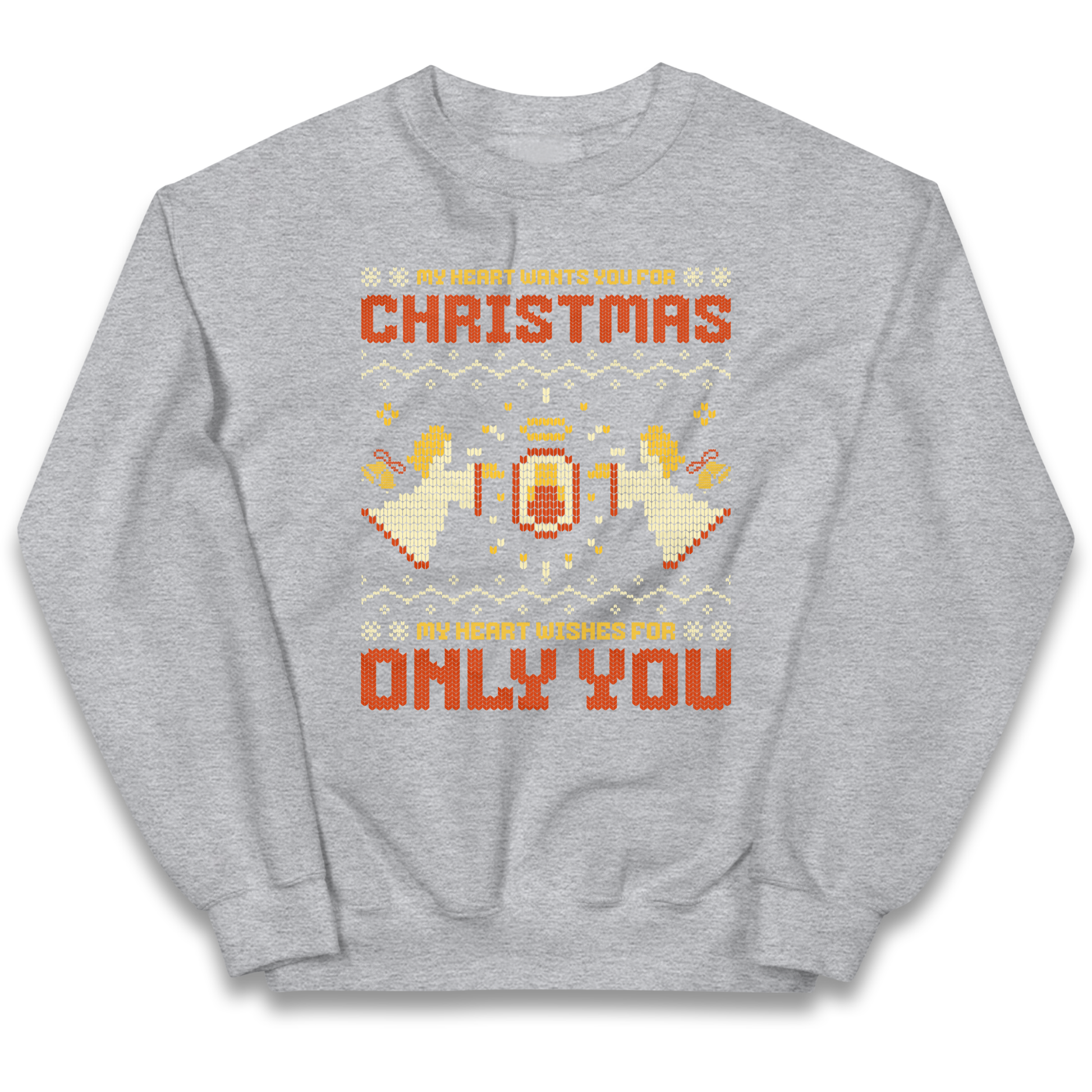 My Heart Wants You For Christmas Only You Christmas kids sweatshirt