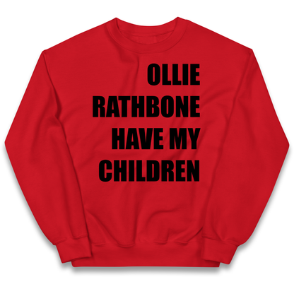 Ollie Rathbone Have My Children Rob McElhenney Wrexham Kids Sweatshirt