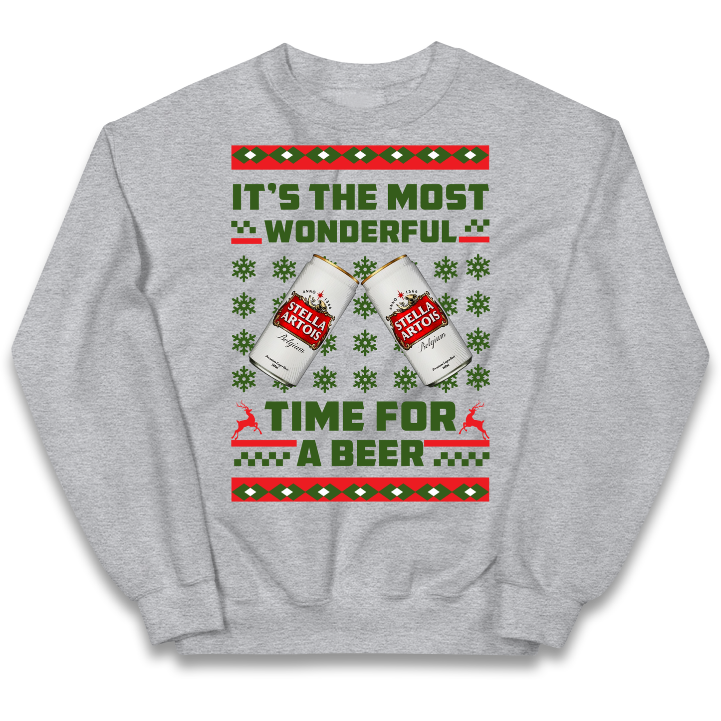 Its The Most Wonderful Time for A Beer Stella Christmas kids sweatshirt