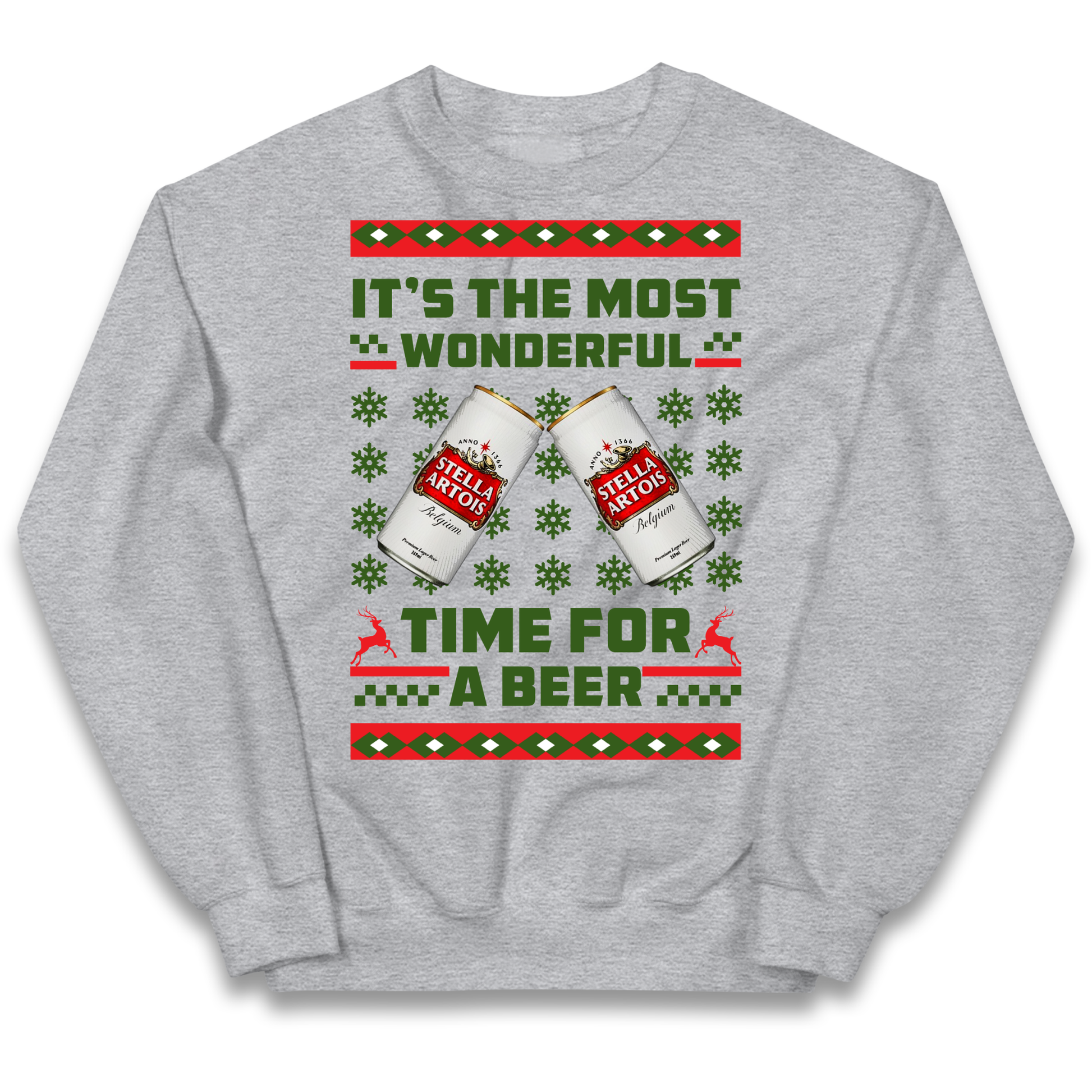 Its The Most Wonderful Time for A Beer Stella Christmas kids sweatshirt
