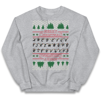 stranger things christmas jumper Kids Jumper