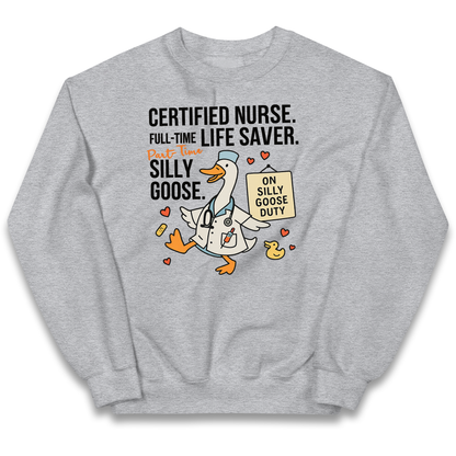 Full Time Nurse Part Time Silly Goose kids sweatshirt