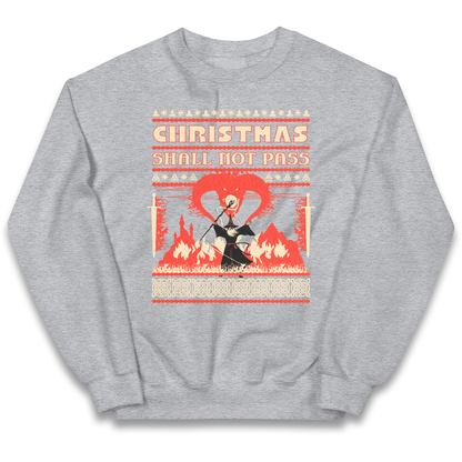 Christmas Shall Not Pass kids sweatshirt