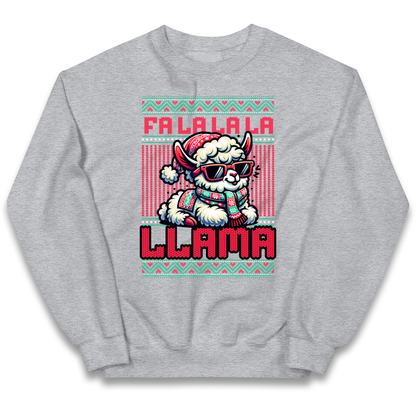 FA LA LA LA LLAMA kids sweatshirt