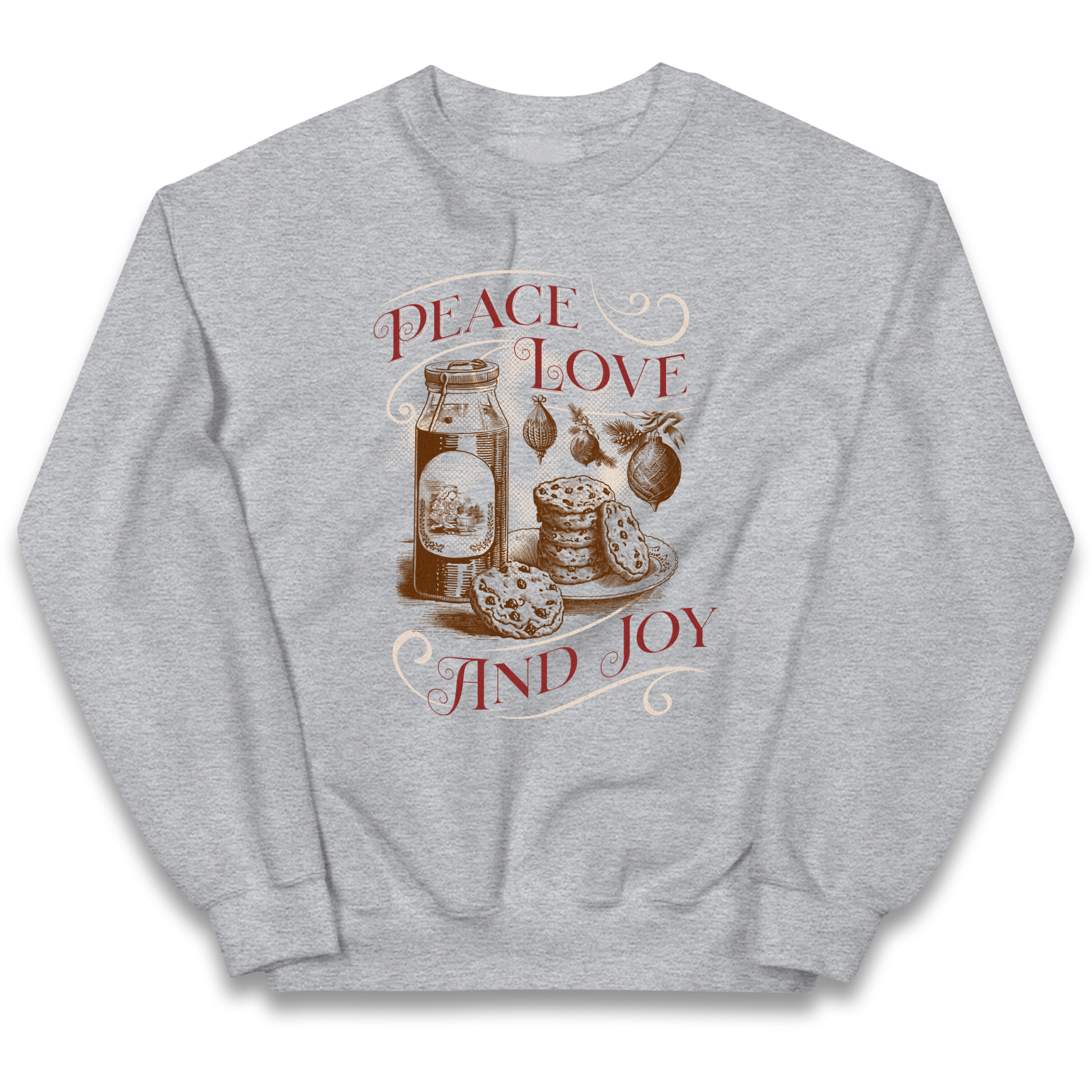 Peace Love And Joy Christmas kids sweatshirt