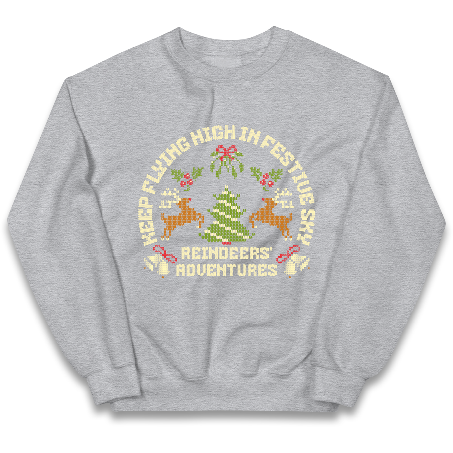 Keep Flying High In Festive Sky Christmas kids sweatshirt