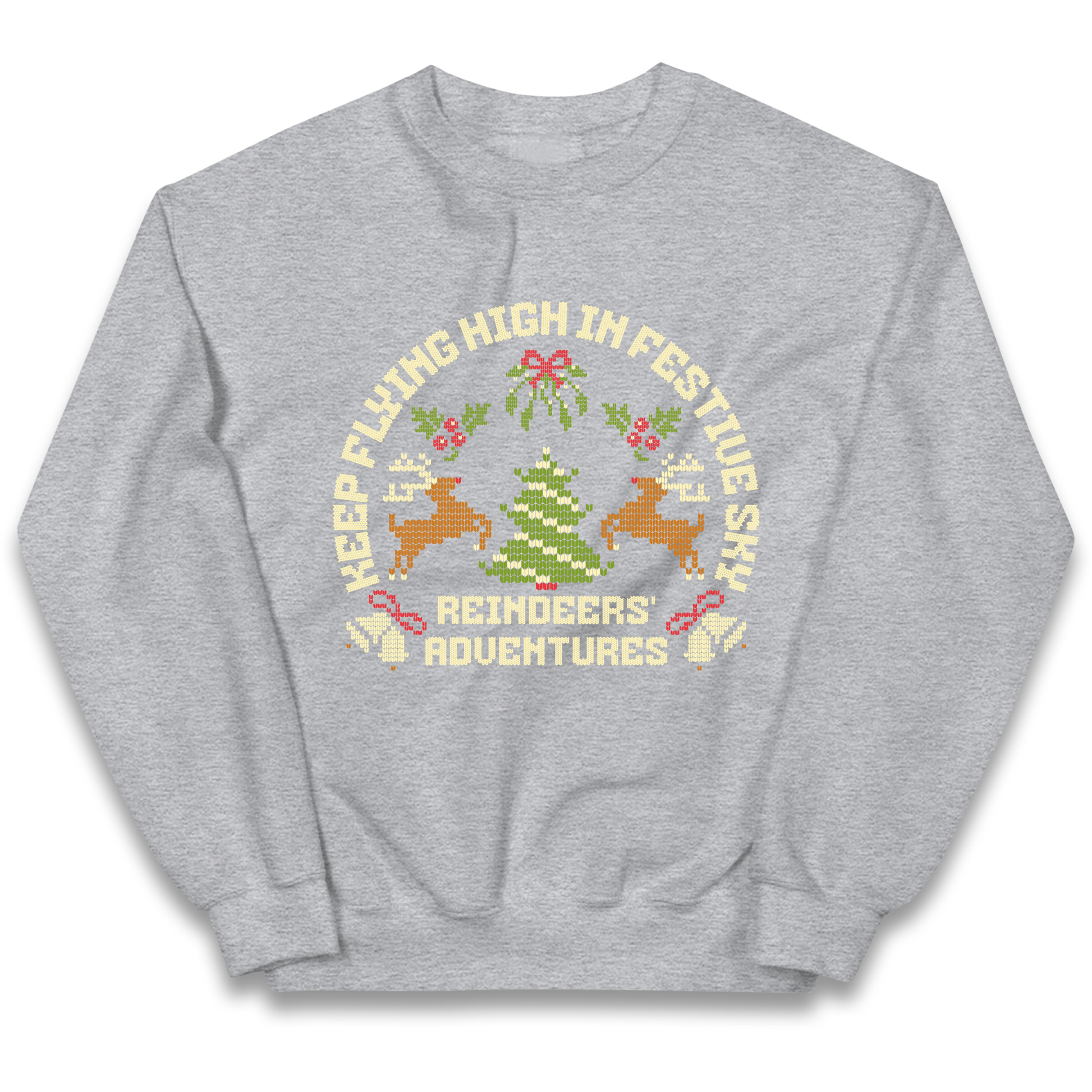 Keep Flying High In Festive Sky Christmas kids sweatshirt