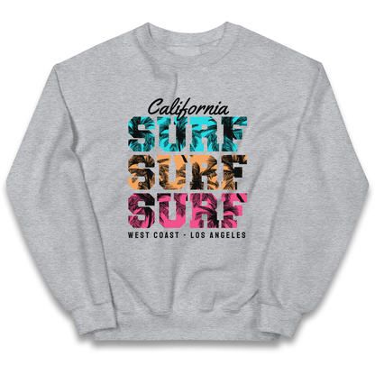 California Surf Surf Surf kids sweatshirt