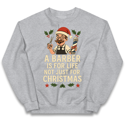 Barber Christmas Kids Jumper