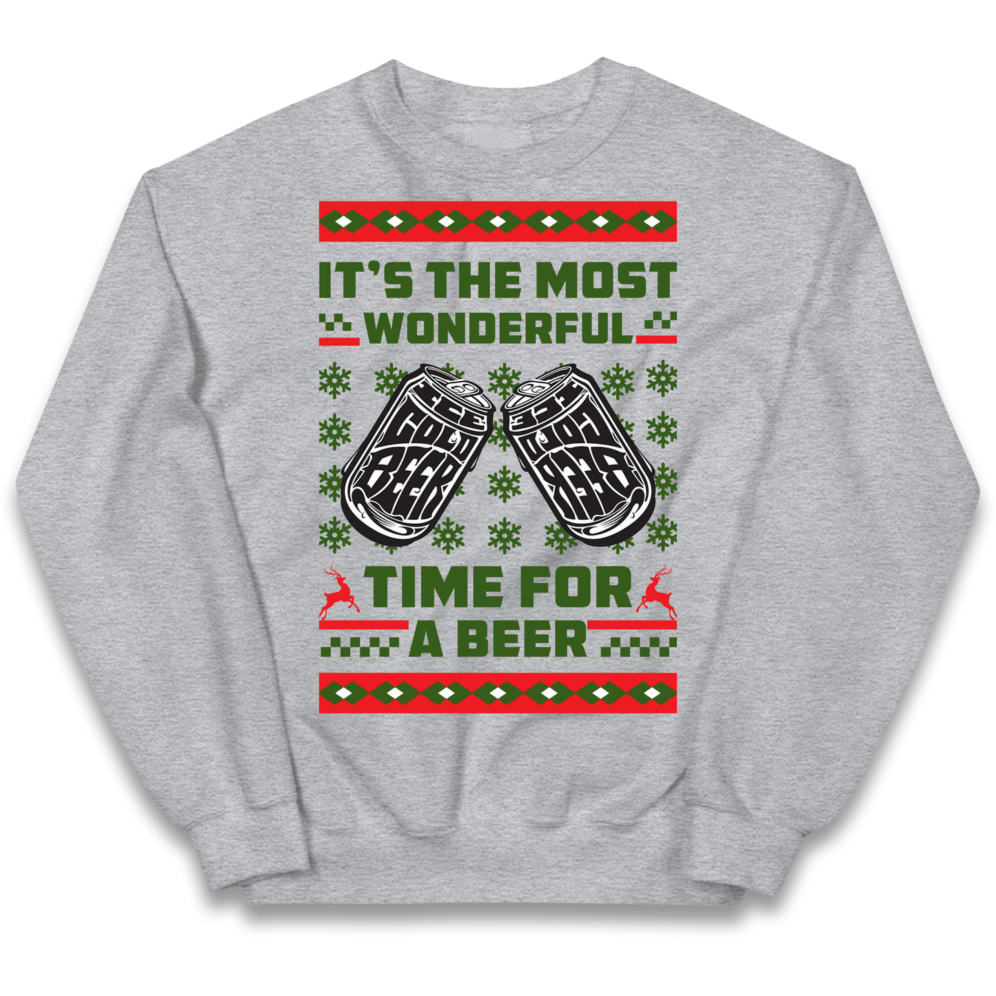 Its The Most Wonderful Time For A Beer Christmas kids sweatshirt