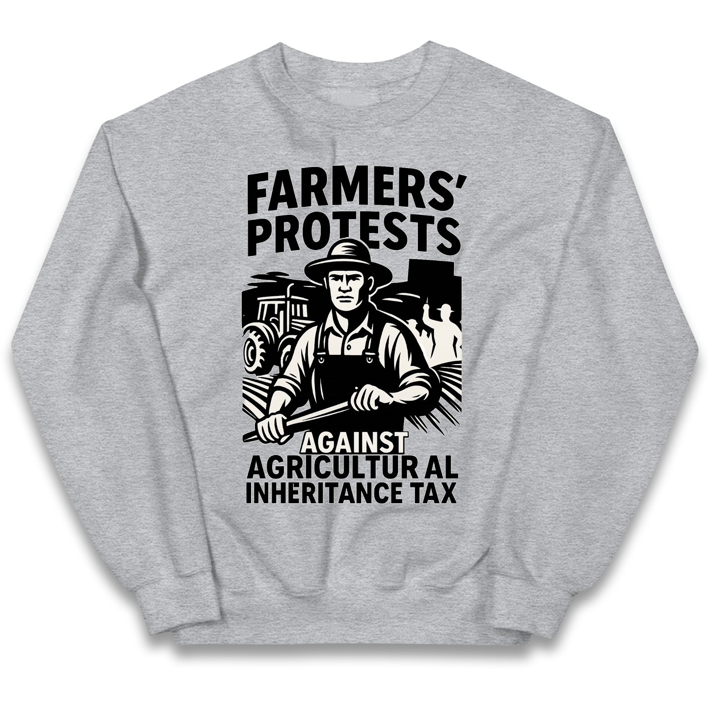 Farmers’ Protests Against Agricultural Inheritance Tax kids sweatshirt