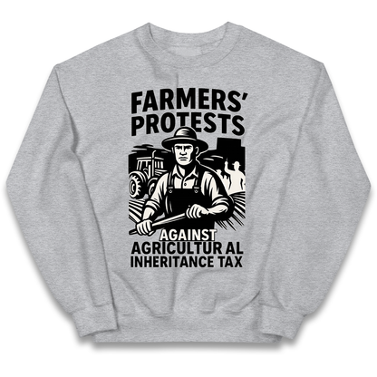 Farmers’ Protests Against Agricultural Inheritance Tax kids sweatshirt