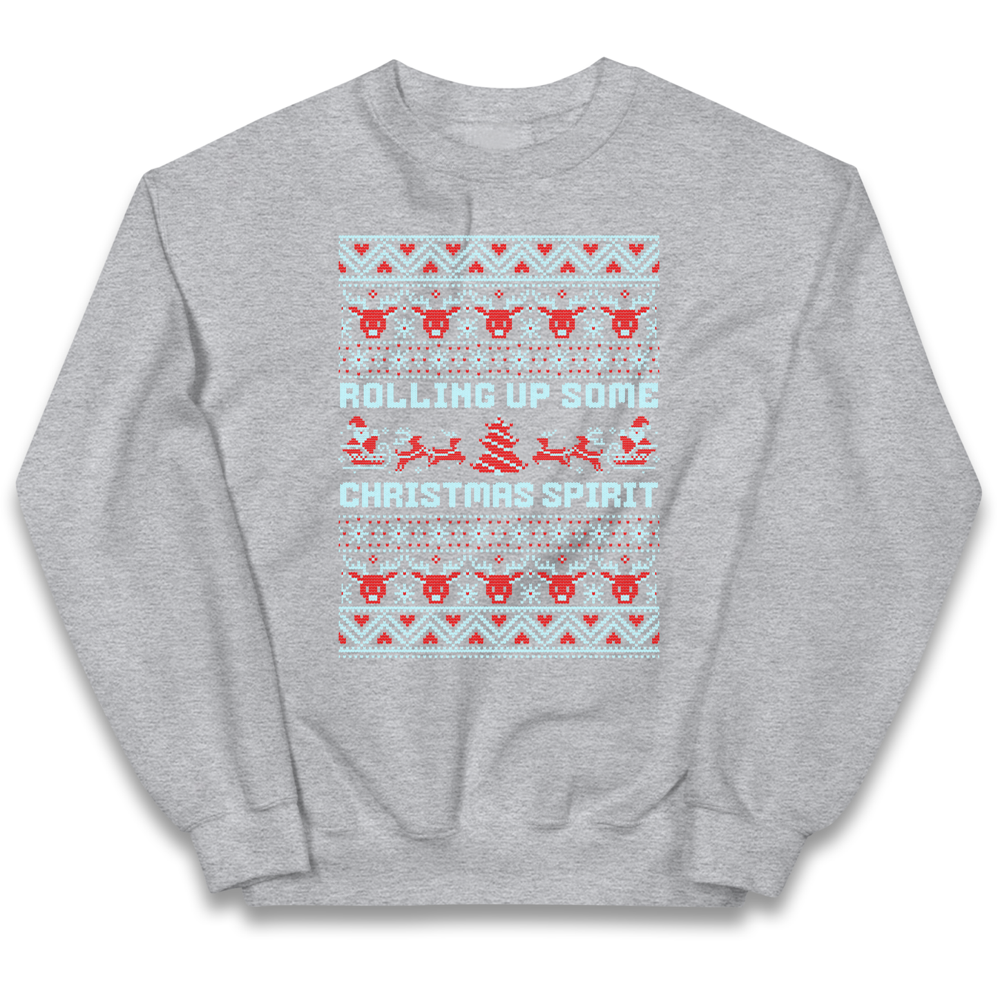 Rolling up Some Christmas Spirit kids sweatshirt