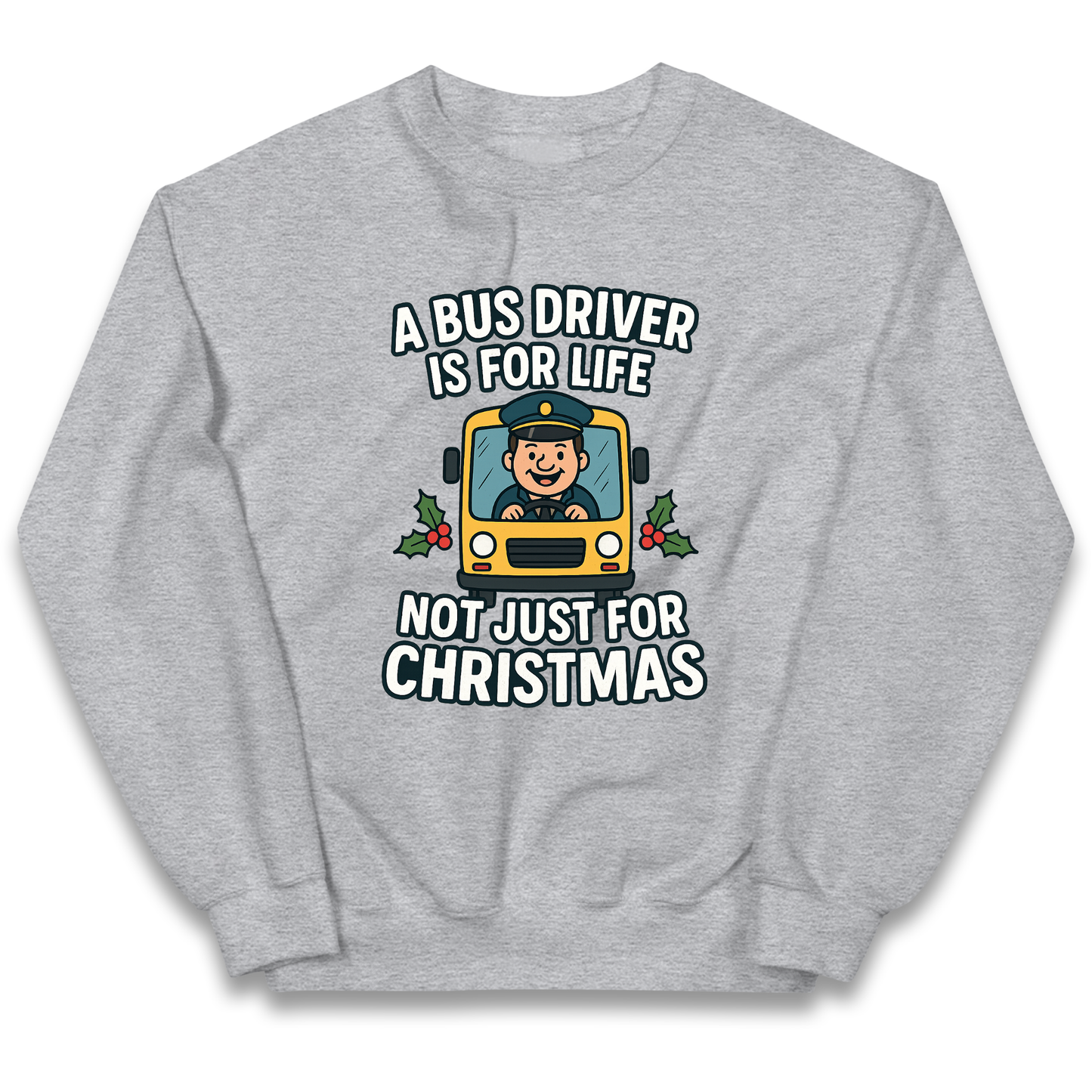 Bus Driver Christmas Kids Jumper