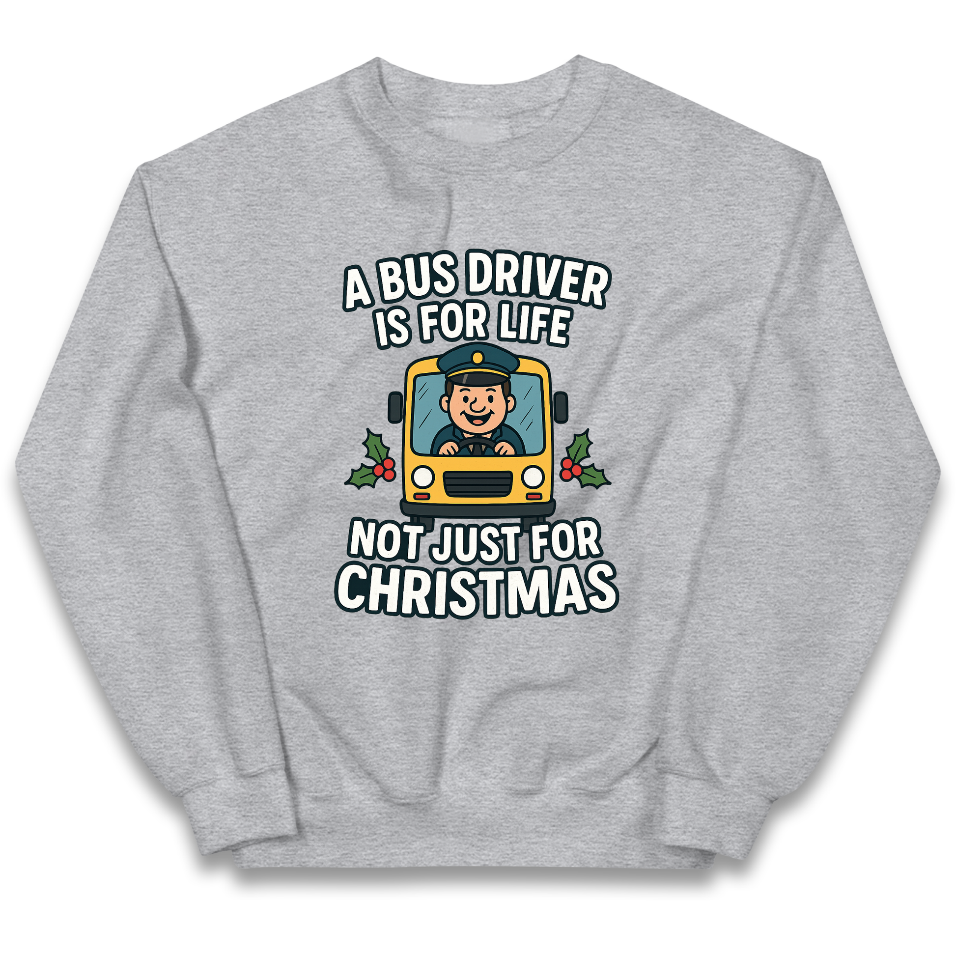 Bus Driver Christmas Kids Jumper