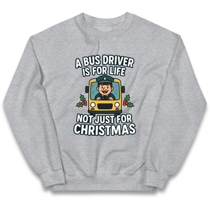 Bus Driver Christmas Kids Jumper