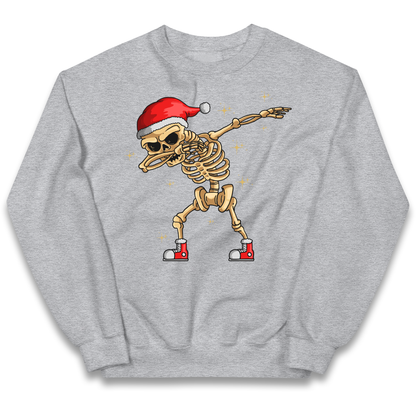 Santa Skellington Dabbing Christmas kids sweatshirt