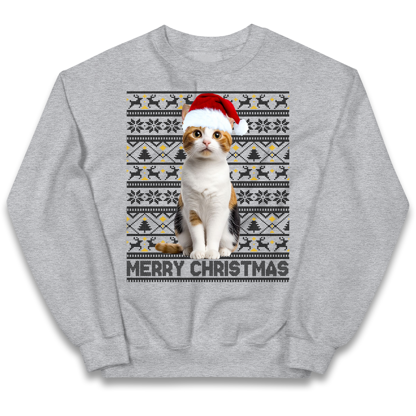 Merry Christmas Cat kids sweatshirt