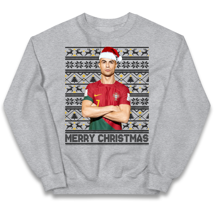 Merry Christmas Ronaldo kids sweatshirt