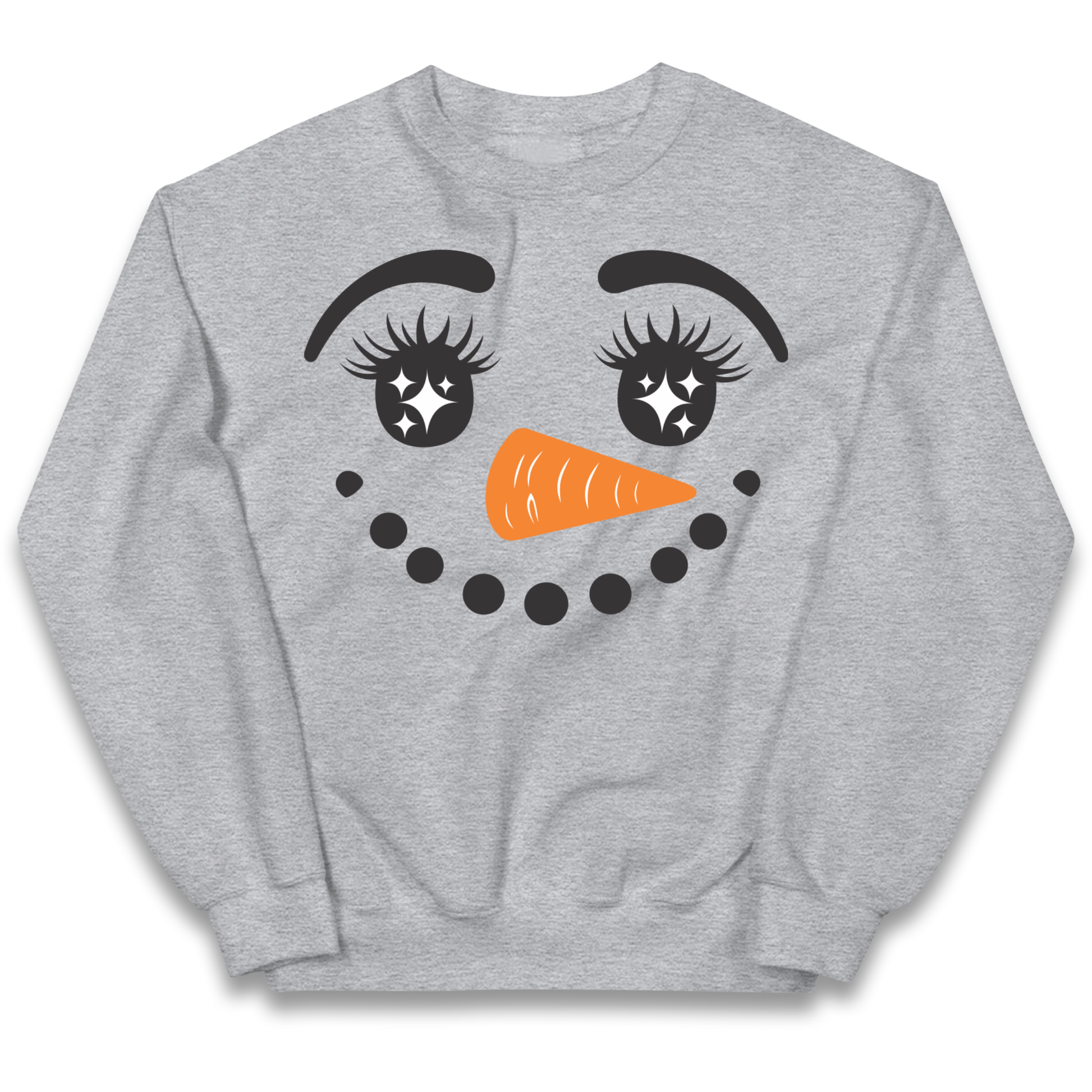 Snowman Face Christmas kids sweatshirt
