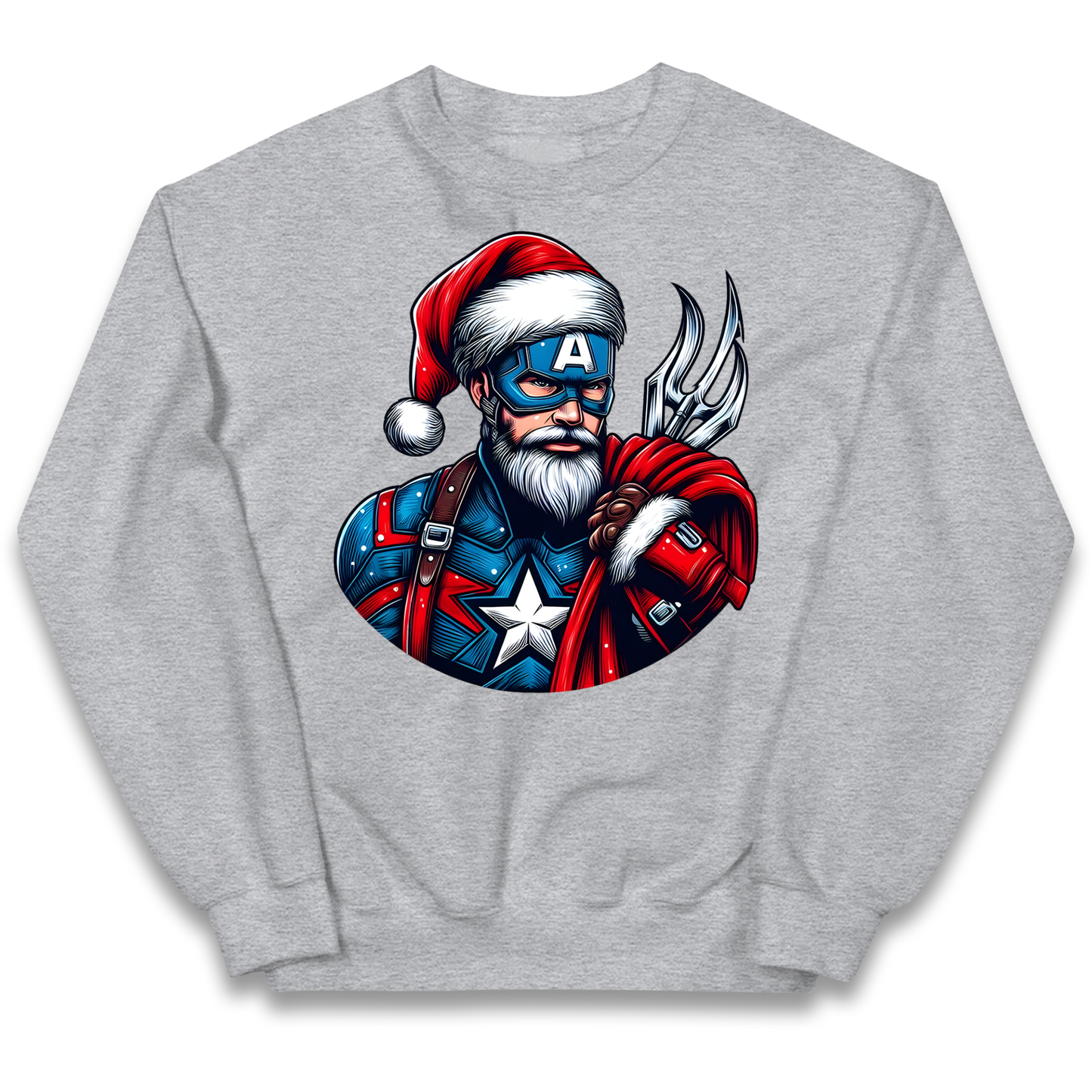 Captain America Santa kids sweatshirt