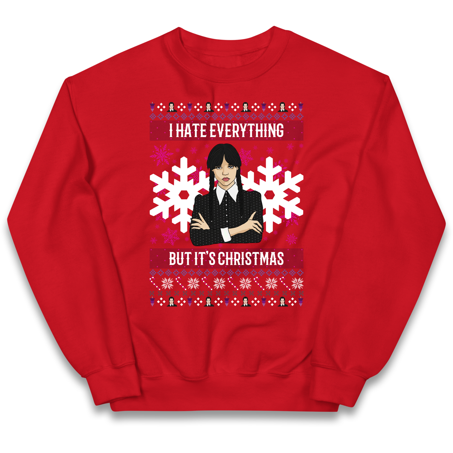 Wednesday addams Christmas Kids Jumper