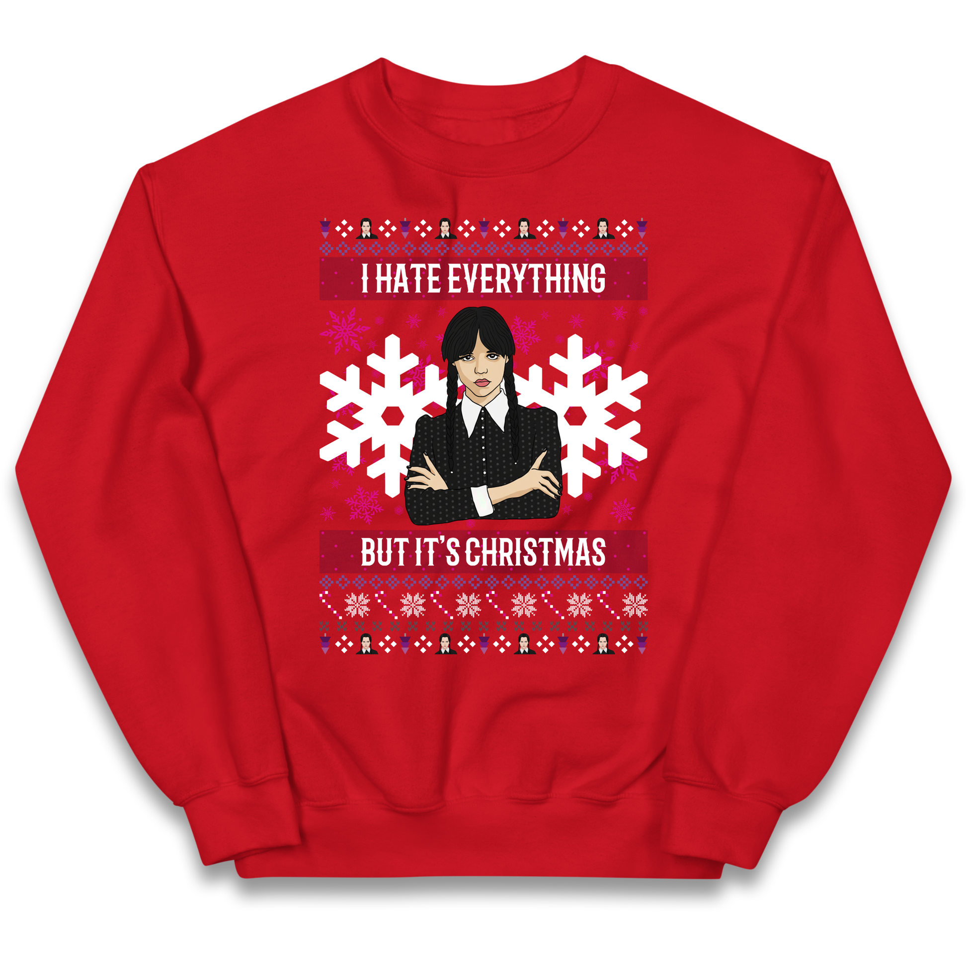 Wednesday addams Christmas Kids Jumper