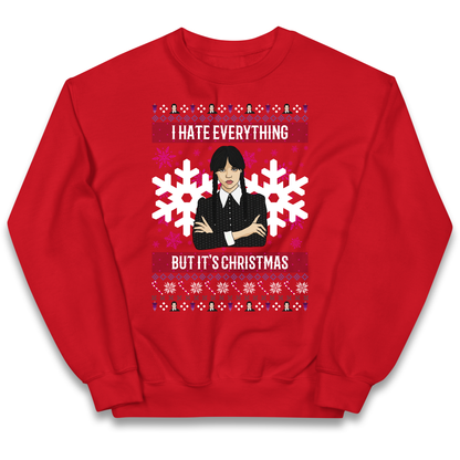 Wednesday addams Christmas Kids Jumper