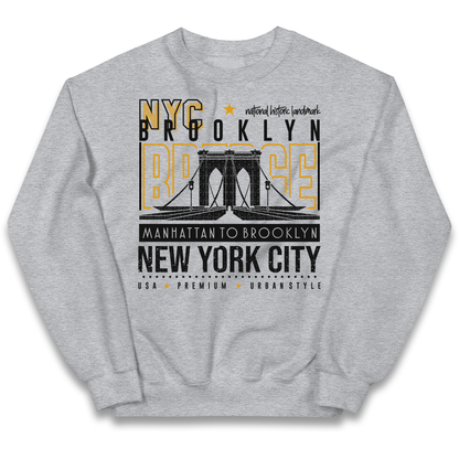 NYC Brooklyn Bridge kids sweatshirt
