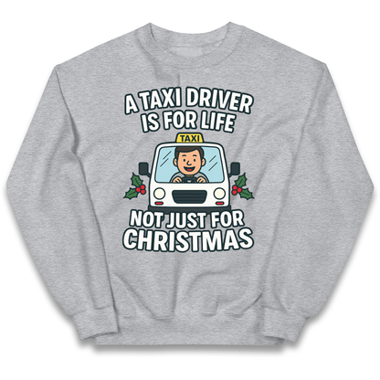 Taxi Driver Christmas Kids Jumper
