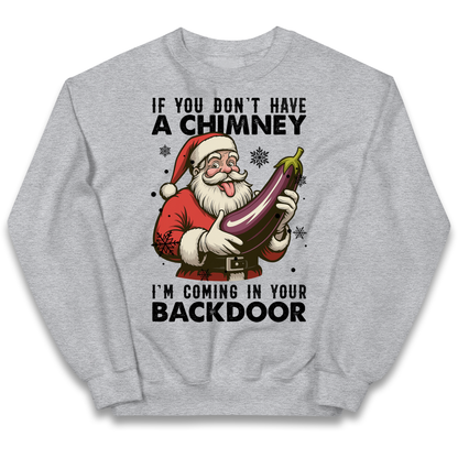 Santa Back Door Kids Sweatshirt