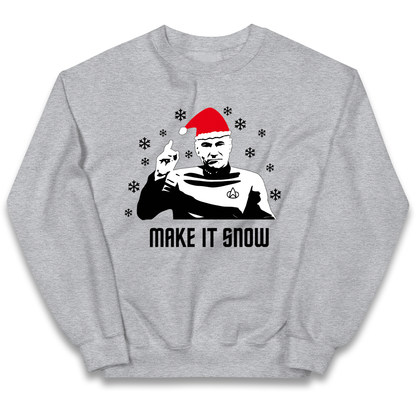 Make It Snow kids sweatshirt