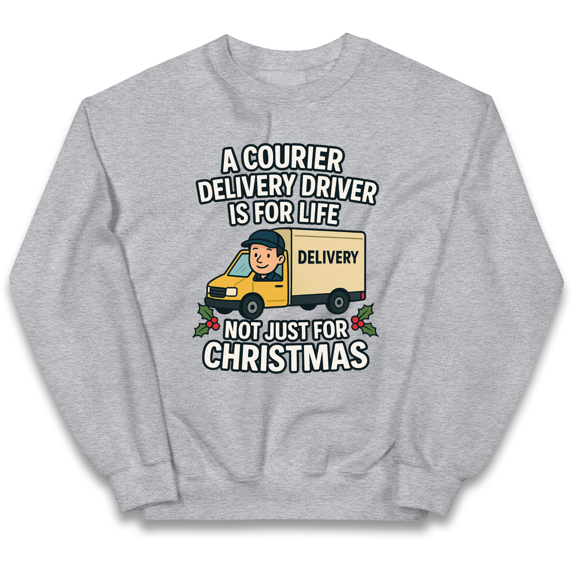 Courier Delivery Driver Christmas Kids Jumper