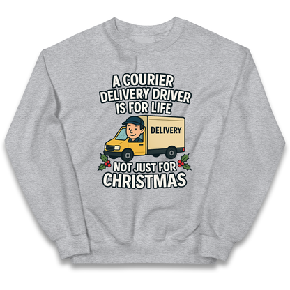 Courier Delivery Driver Christmas Kids Jumper
